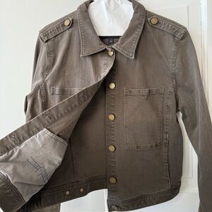 Liverpool Utility Olive Denim Jacket